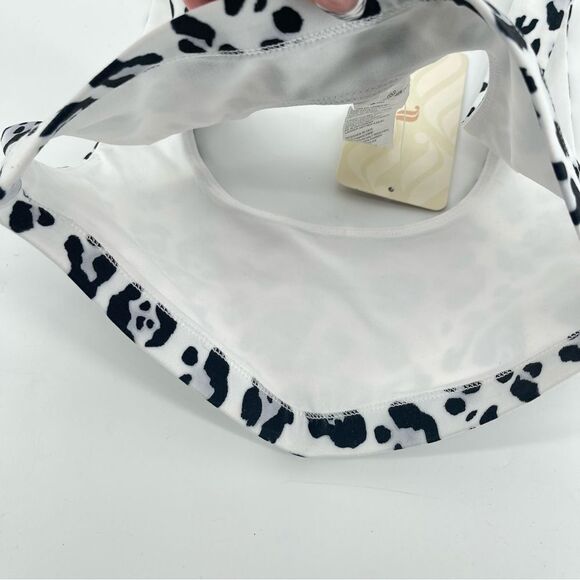 Fabletics Women’s Lola Snow Leopard White Black Low Impact Sports Bra XXS - Picture 5 of 11